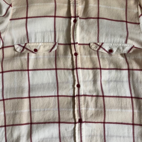 Zara Peter Pan Collar Plaid Flannel Shirt - Picture 3 of 5